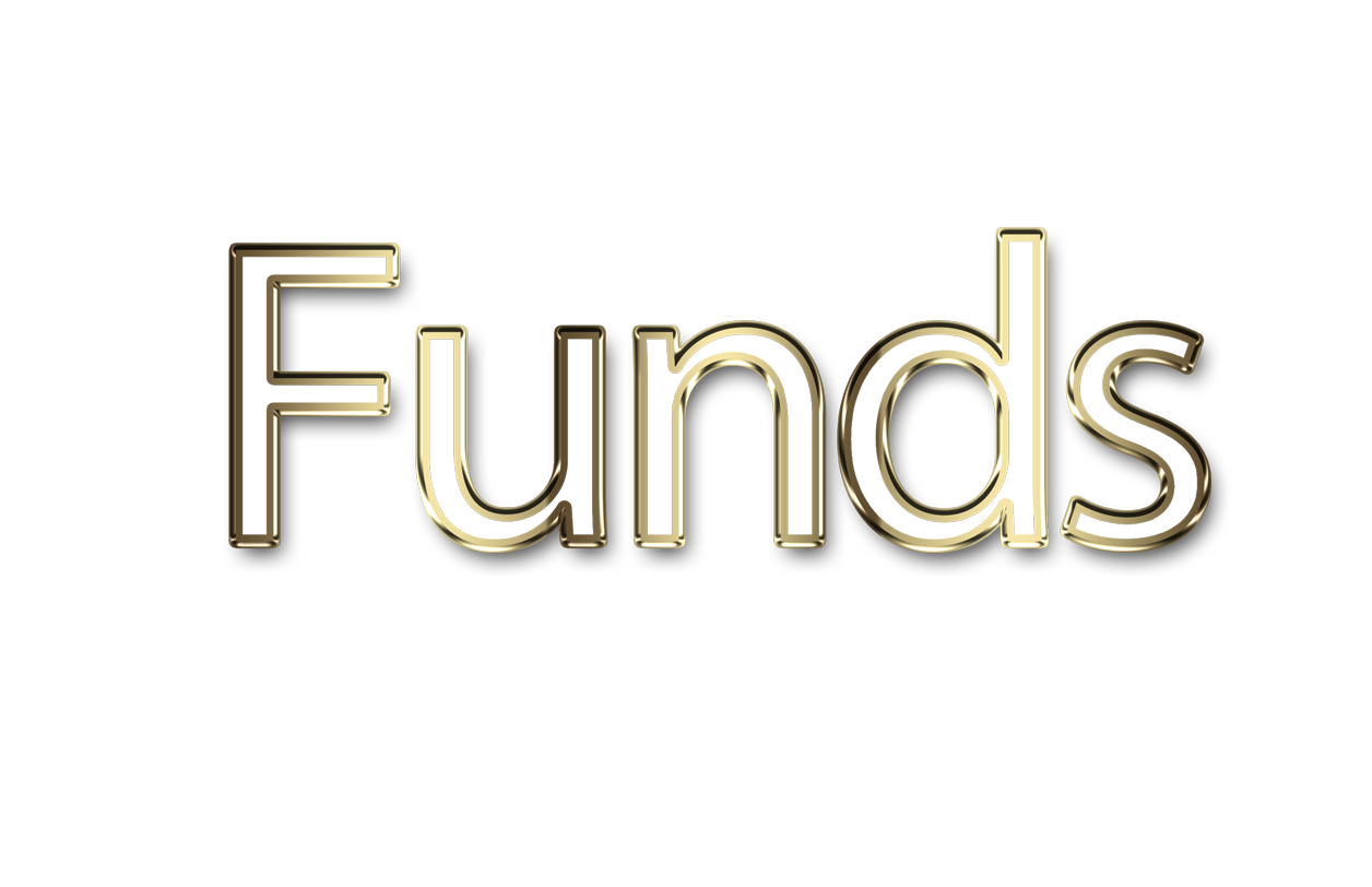 Funds png, word Funds png, Funds word png, Funds text png, Funds letters png, Funds word art typography PNG images, transparent png